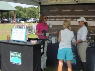 Sarah Cameron from UlcerGard was on site meeting with riders and explaining the benefits of the product.
