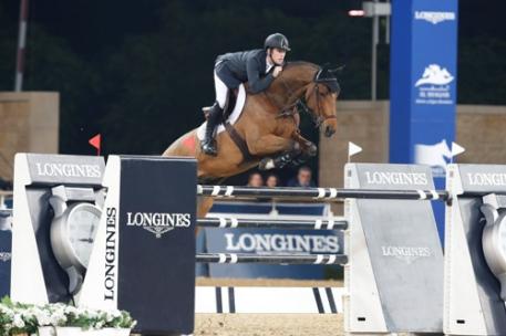 Great Britain’s Scott Brash, pictured here with his Olympic and European team gold medal and Longines Global Champions Tour winning horse Hello Sanctos, is the new world number one at the top of the Longines Rankings. (Stefano Grasso/Longines).