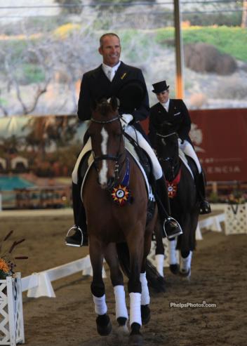 Guenter Seidel and Fedora winners of the CDI Prix St Georges