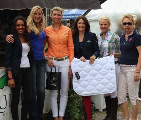 Klendy Muller, Krystalann Shingler, winner Silva Martin, Kelly Molinari of Equiline, Mary-Cameron Rollins, & Michele Hundt of ShowChic.