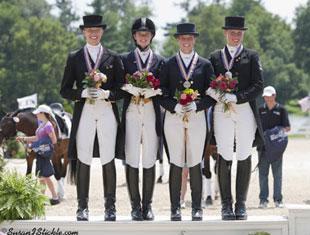 In the Young Rider division, Team Ontario won the Team silver medal. Amy Jager of Waterloo, ON (Photo courtsey of SusanJStickle.com),