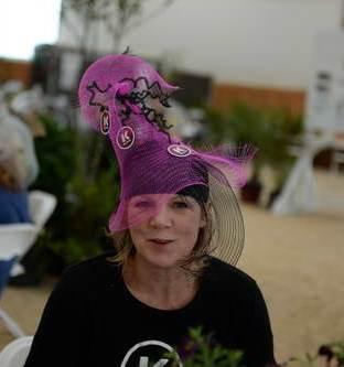 Wendy McCaughan of Kanteq, one of the sponsors, was also a winner in the hat contest for her own sponsor hat creation.