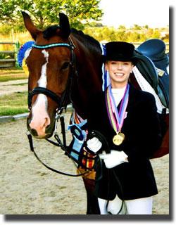 Sadie Lahey and her KWPN gelding Up to Date 