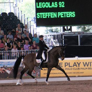 Steffen Peters riding Legolas at the 5* World Dressage Masters earlier this season