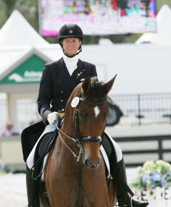 Susan Jaccoma and 13 year old Wadamur (Weltmeyer x Silvio I)  Photo: Betsy LaBelle