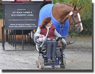 Ramp at Saugerties, NY Facility donated by IVY Tock Farms & R+S Country Living will benefit Para-Equestrians like Donna Ponessa and Otto (Photo: Lindsay McCall)
