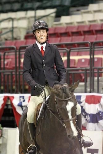 Thomas O'Mara and Kaskade winning the North American Junior Flat Equitation Championships. Photo © Jennifer Wood Media, Inc.