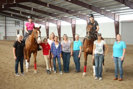 Utah Dressage Society young riders at a recent dressage clinic. (Photo: courtesy of Utah Dressage Society)