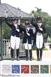 Junior Individual medalists (from left) Cassie Schmidt, Camille Bergeron, and Molly Paris (Photo: SusanJStickle.com)