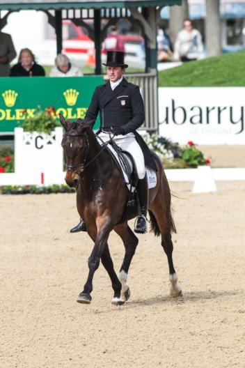 Will Faudree and Pawlow stand second at the Rolex Kentucky Three-Day Event, presented by Land Rover, scoring 49.8. (Photo: Ben Radvani)