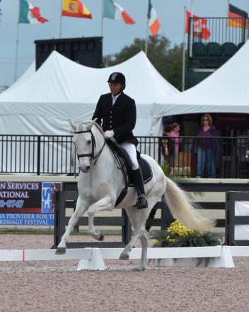 Matt McLaughlin and Versatil Imagem in action during the Global Dressage Festival.  (Photo: courtesy of Matt McLaughlin)