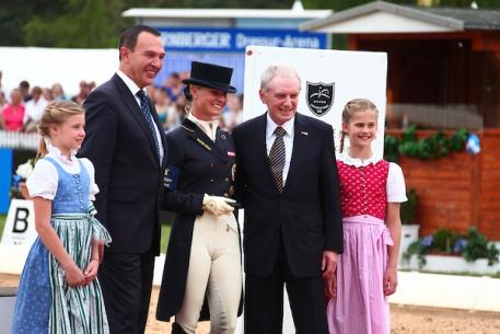 Victoria Max-Theurer during prize-giving ceremony
