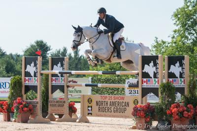 Yann Candele took first place in the ,000 Hagyard Leading Jumper Rider Cash Bonus Award for the 2013 Series with 205 points. 