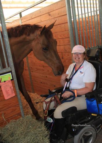 Team Braveheart in Wellington. "He's a puppy dog with her," says coach Jennifer Schrader Williams. For others, not so much.