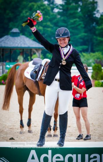 April Simmonds, bronze medal winner, CH-J* NAJYRC July 21, 2013. Photo Credit - Anthony Trollope for Shannon Brinkman photography
