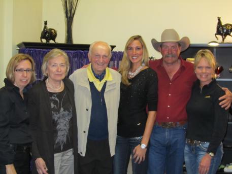 Michele Hundt, owner of ShowChic; Heide and Walter Zettl; Krystalann Shingler of ShowChic; and Linda and Pat Parelli.  Linda Parelli and Walter Zettl will once again speak at the ShowChic ShopTalk on December 4, 2012. 