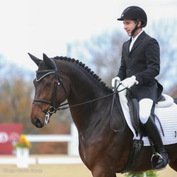 Mike Suchanek and Leatherdale Farms' Fleur de Lis L at the US Dressage Finals