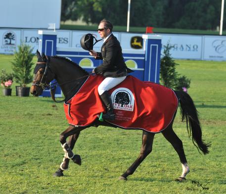 Cian O’Connor and Quidam’s Cherie dominated the 1.40m Waldron Private Wealth Management Welcome Speed Stake in 60.56 seconds (Photo:PicsofYou.com)