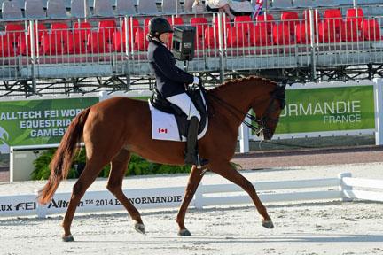 Lauren Barwick and her silver medal mount Off to Paris. Photo by Kevin Sparrow