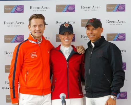 Top three: Edward Gal, Charlotte Dujardin and Steffen Peters at the press conference  (Photo: (c) McCool Photography)