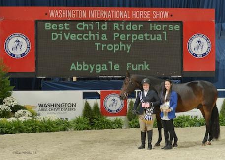 Abbygale Funk was named Best Child Rider on a Horse with Neander. Photo© Shawn McMillen Photography