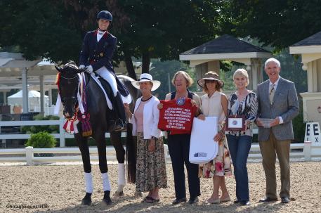 Angela Jackson and Allure S were the highest scoring American Bred Horse, highest scoring Oldenburg and the Reserve Champion Prix St. Georges
