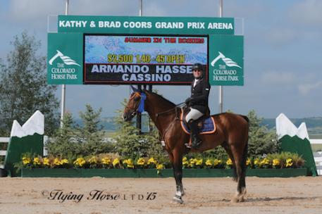 Armando Hassey and Cassino in their winning presentation (Photo: Flying Horse Photography)