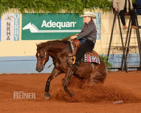 Kara Gray Frye riding Juice N Silk