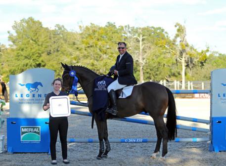 Aaron Vale winning the $25,000 HITS Grand Prix. 