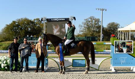 Cian O'Connor and Seringat winning the 00,000 City of Ocala Grand Prix. 