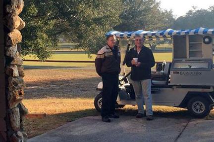 Coffee cart at Grand Oaks
