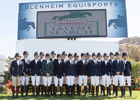 Competitors in the 2017 Platinum Performance/USEF Show Jumping Talent Search Finals - West
