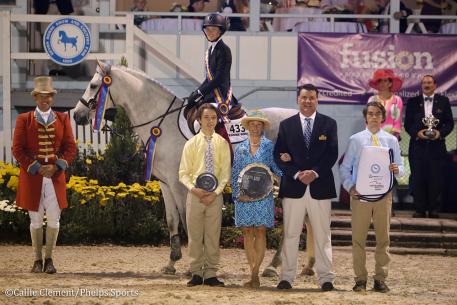 Daisy Farish and Great White (Photo: Callie Clement/Phelps Sports)
