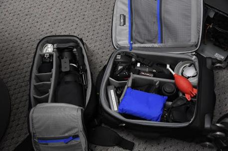 Thinktank Airport Roller Derby bag and Glass Limo backpack