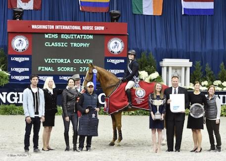 Victoria Colvin in her winning presentation for the 2015 WIHS Equitation Finals, presented by SAP  