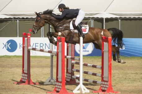 Afyoneri Talya with WERVELWIND 4 is the Young Riders Balkan Champion 2015 (Photo: Alexis Vassilopoulos)