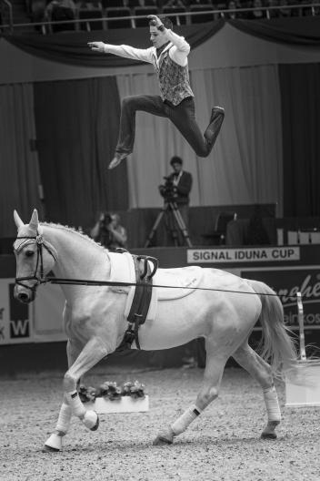 FEI World Cup Vaulting™ final Dortmund male winner Jannis Drewell GER