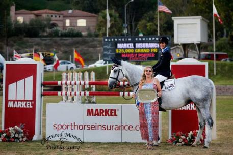 Mandy Porter and Eminent with Melissa Brandes of Blenheim EquiSport