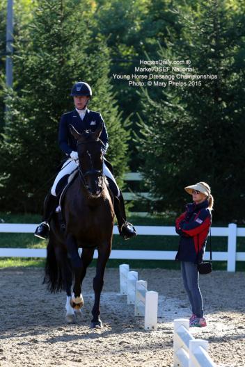 Debbie McDonald coached Amanda Johnson at the Markel/USEF National Developing Horse Champiosnhips