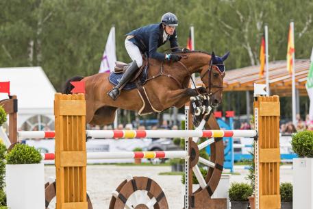 Maxime Livio (FRA) riding Calao des Mers in the CCI4* Luhmühlen 2016. 