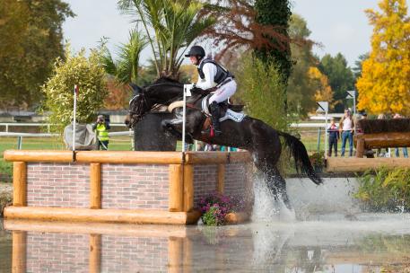 Michael Jung of Germany riding Fischerrocana FST taking part in the Cross Country phase of the CCI Four Star Etoiles De Pau International Horse Trials on Sat 24th October 2015