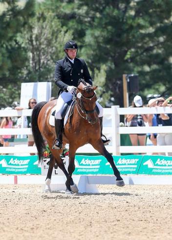 Nicholas Hansen and Ritter Benno on their way to securing the highest score of the class with a 72.263%. 