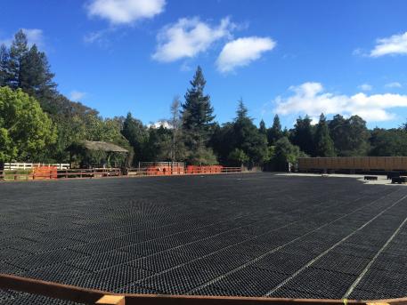  Akiko Yamazaki’s new Premier Equestrian and OTTO Sport arena system being outfitted at her Four Winds Farm facility 