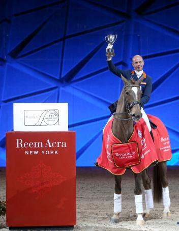 Hans Peter Minderhoud, NED and Glock´s Flirt won the Reem Acra FEI World Cup Dressage.