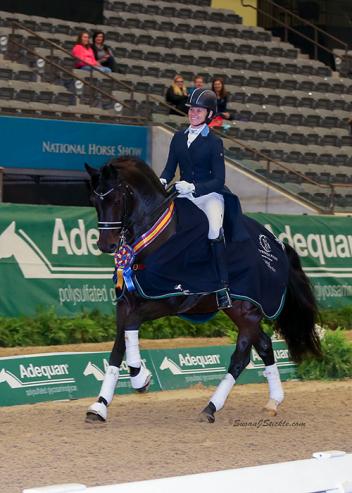 Rachael Hicks won the Prix St. Georges Adult Amateur Championship for the second straight year, this time aboard Don Cartier at the 2016 US Dressage Finals presented by Adequan®. 