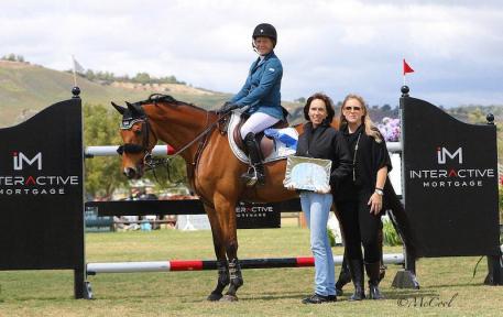 Susan Hutchison with Evette DeLong representing Interactive Mortgage and Melissa Brandes of Blenheim EquiSports