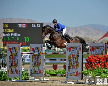 Second place Tamie Phillips and Cristar.