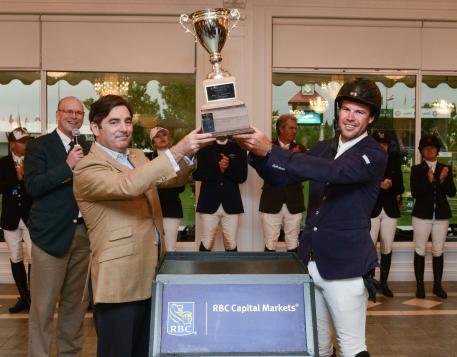 Rain prompted an indoor presentation for Jack Hardin Towell Jr. with David Dal Bello, Managing Director, RBC Capital Markets.  