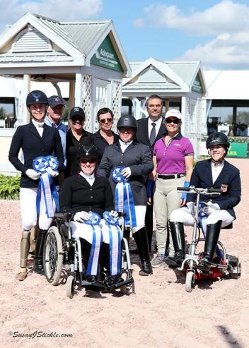The winners of today's Para Individual CPEDI 3* tests  were honored with a presentation in the Global Arena at AGDF.