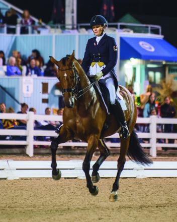 Three-time dressage Olympian Ashley Holzer uses Omega Alpha with confidence